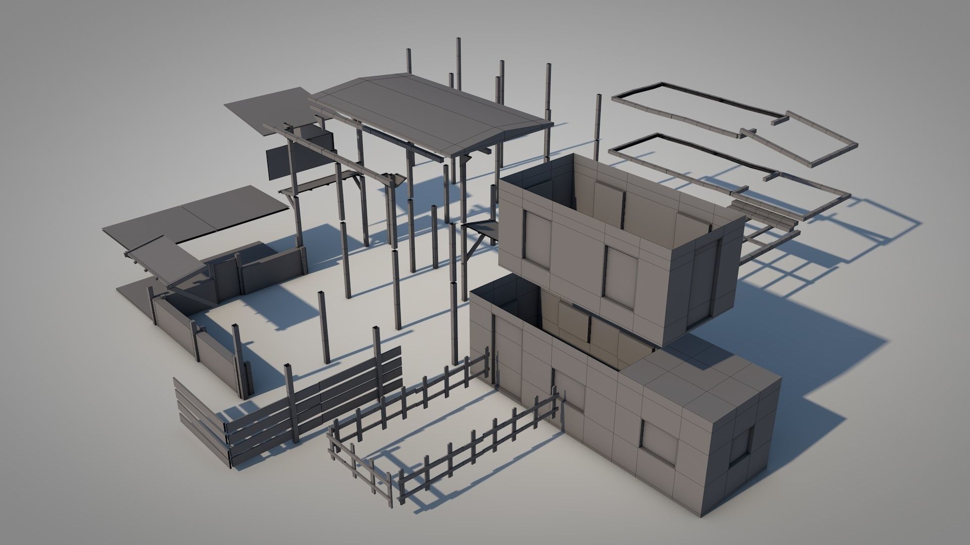 Anatolian Village House 3 Low-poly 3D model_9