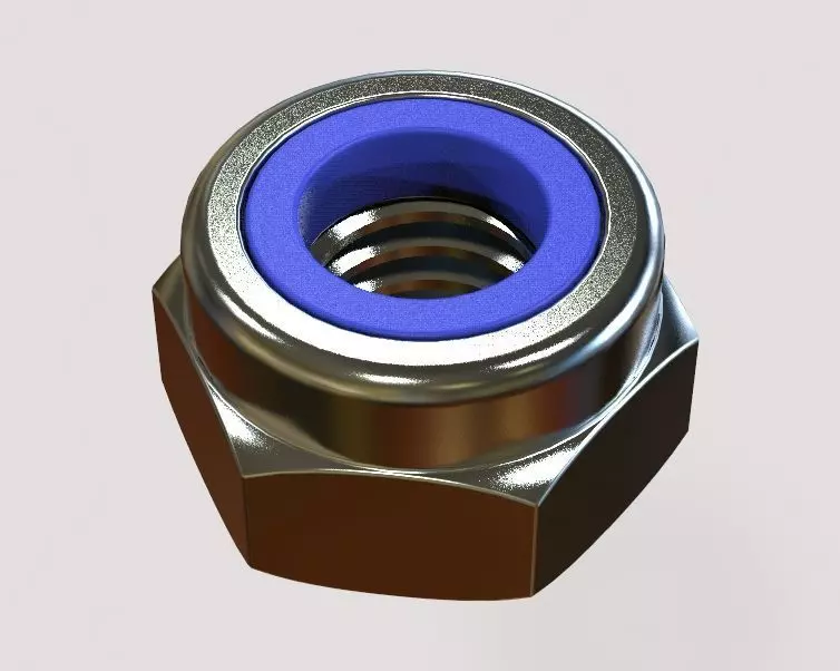 M5 Hexagon Nylon Locking Nuts 3D print model