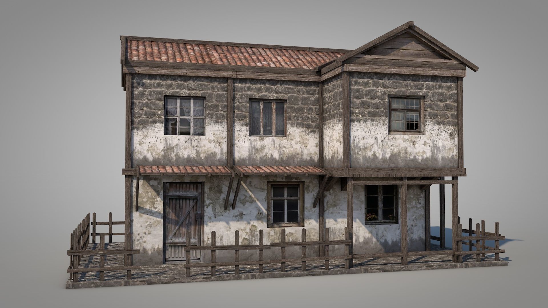 Anatolian Village House 4 Low-poly 3D model_5