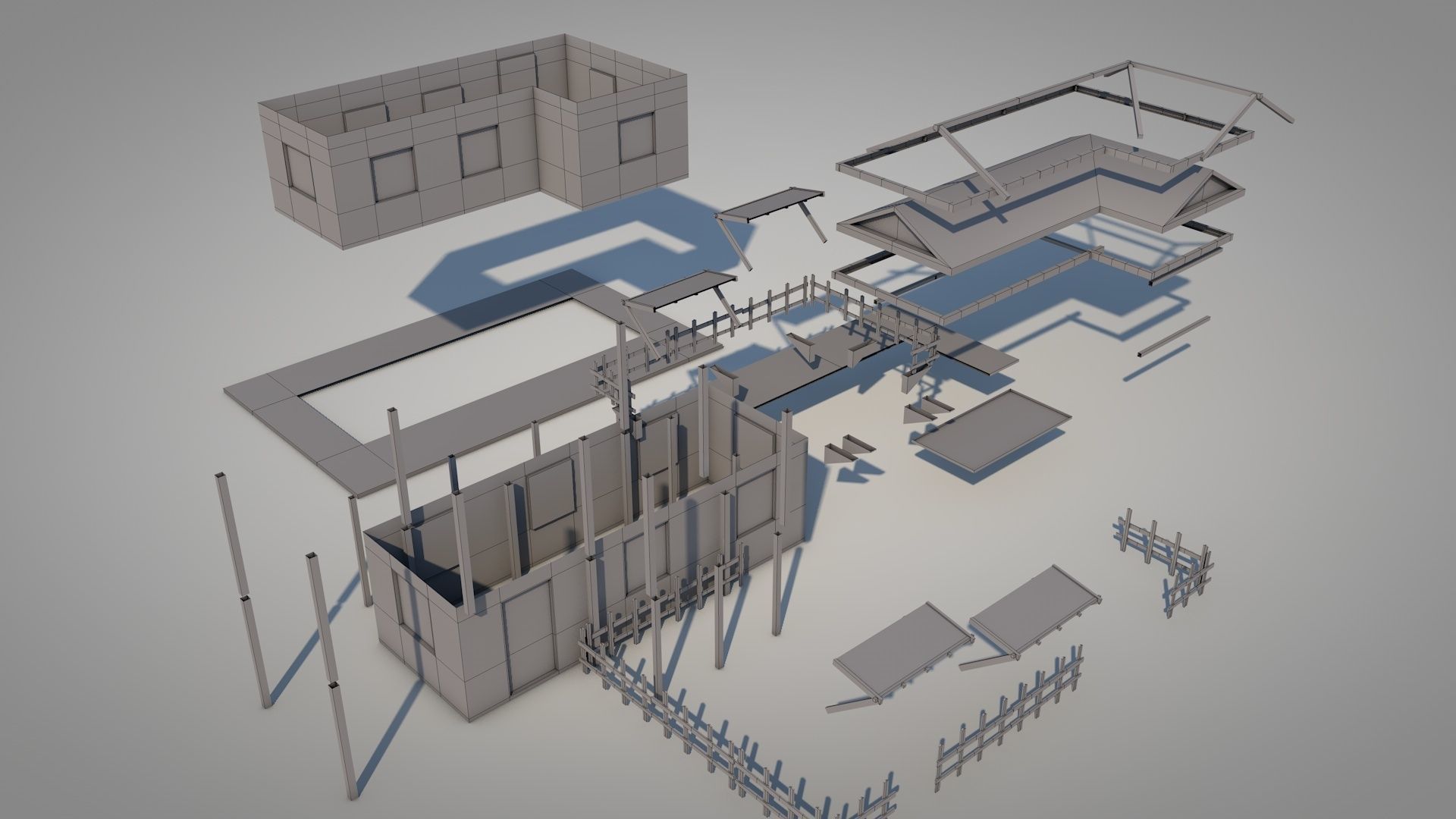 Anatolian Village House 4 Low-poly 3D model_9