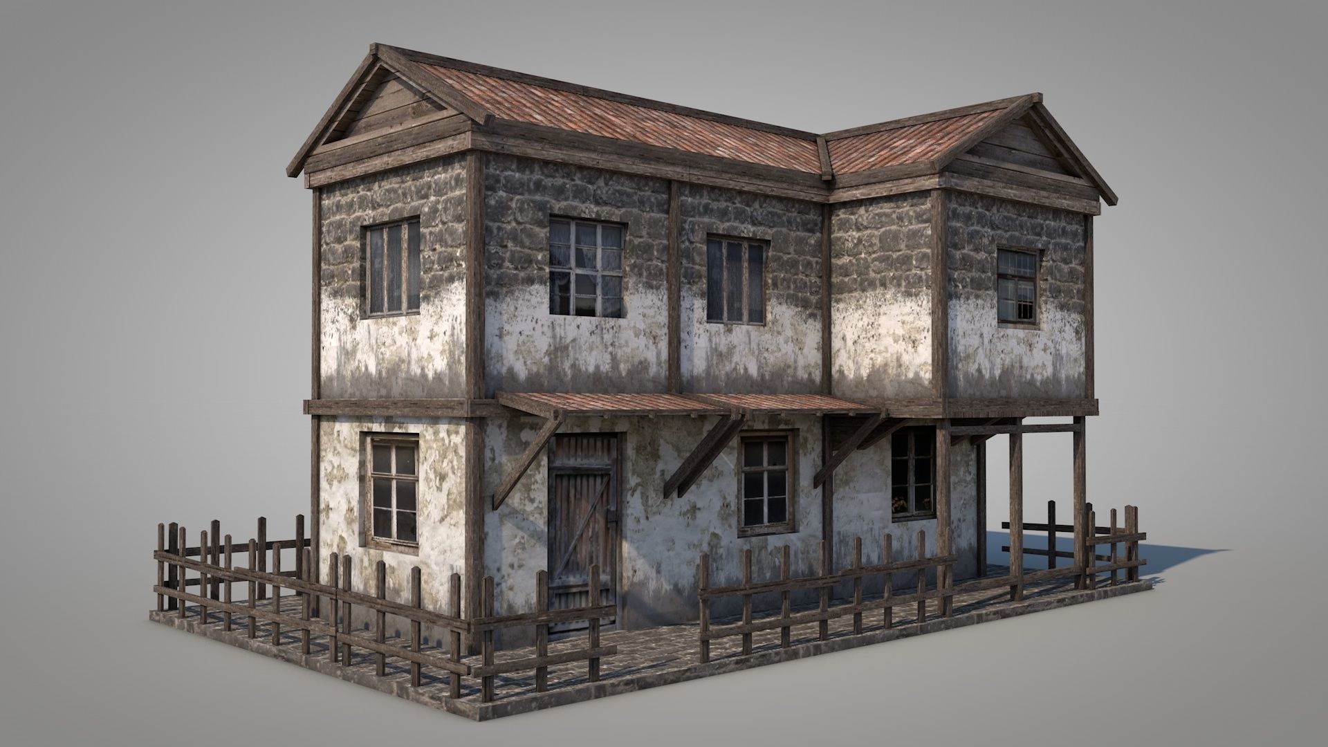 Anatolian Village House 4 Low-poly 3D model_2