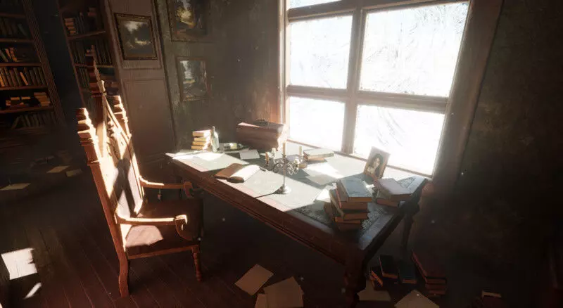 old books and papers Low-poly 3D model_0