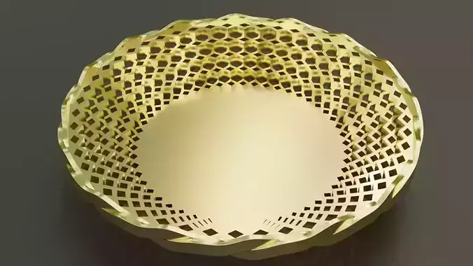 Metal bowl 3D model
