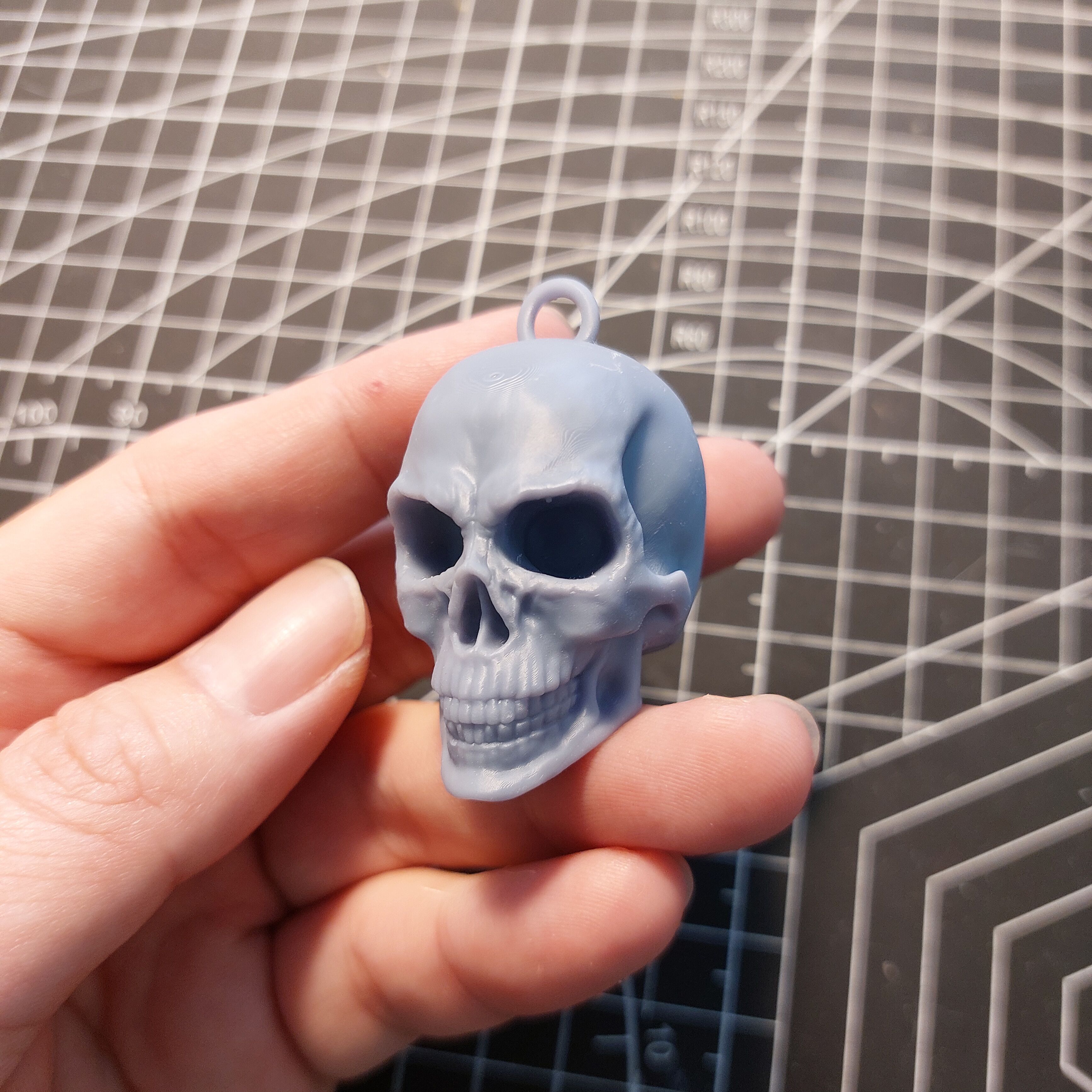 Pendant Skull  3D print model_1