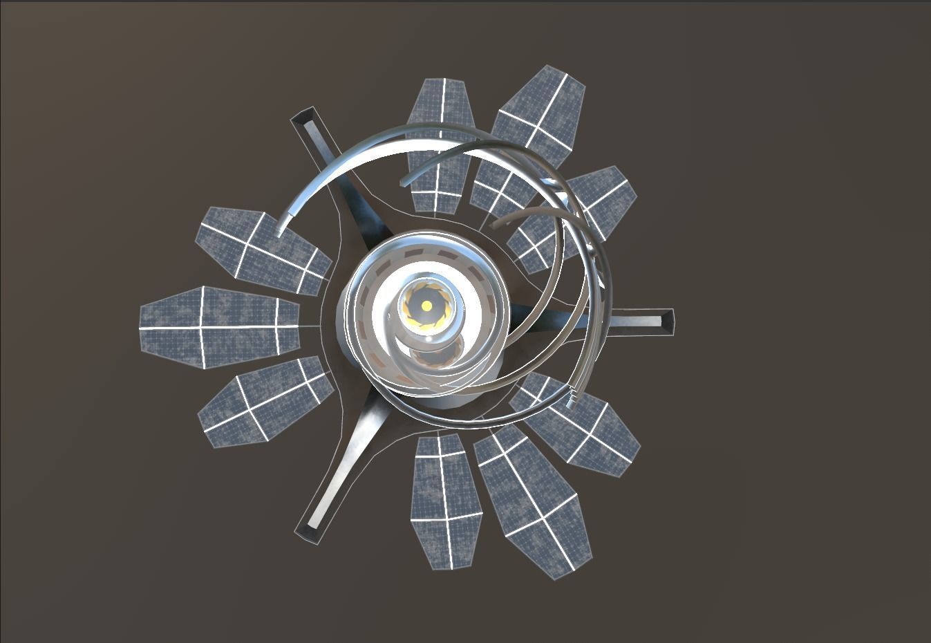 Orchid Turret Low-poly 3D model_12