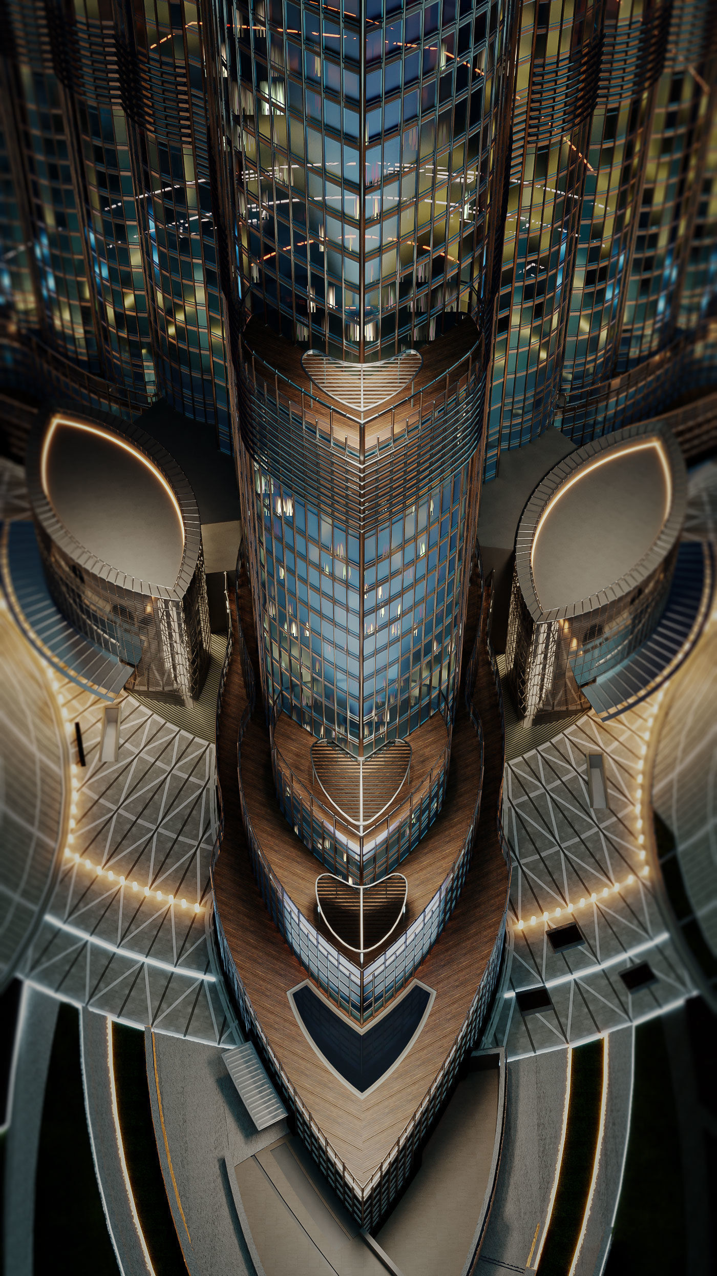 Burj Khalifa - lighting setup 3D model_2