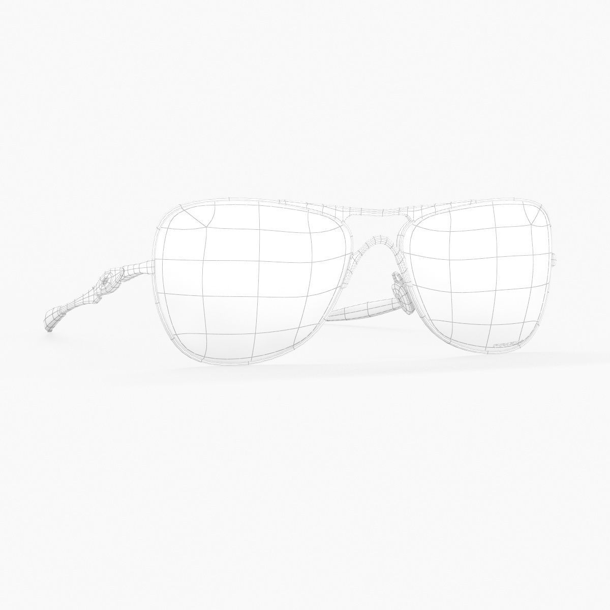 Oakley Crosshair Prizm Matte Black Frame Sunglass 3D model_33