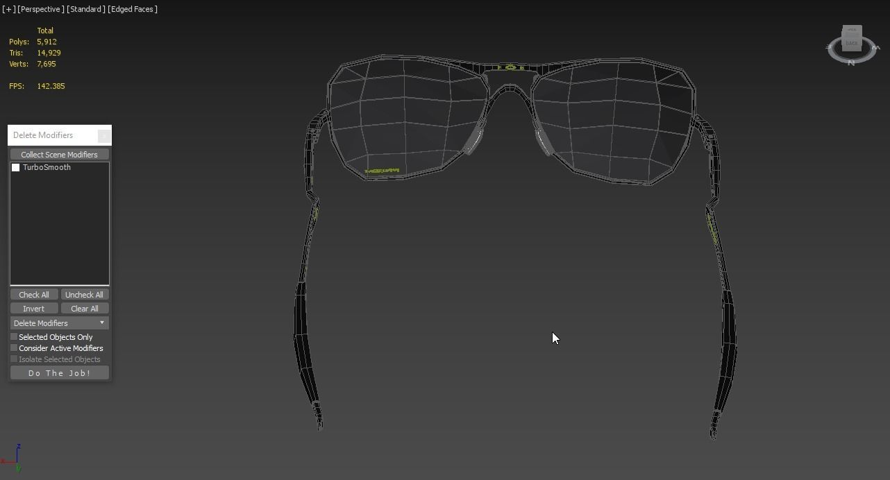 Oakley Crosshair Prizm Matte Black Frame Sunglass 3D model_5