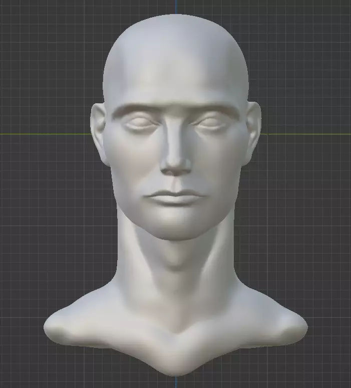 Mads Mikkelsen Head Bust  3D print model_0