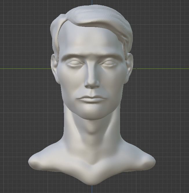 Mads Mikkelsen Head Bust  3D print model_2