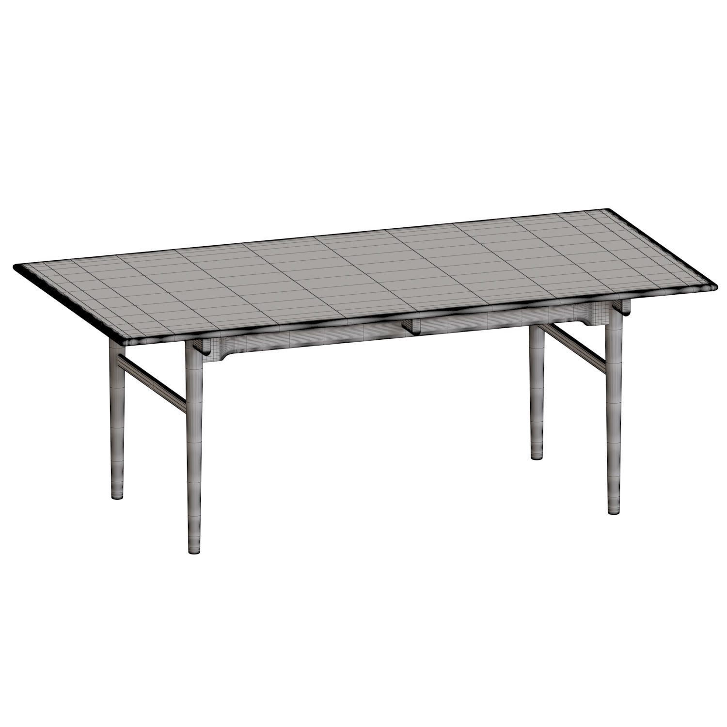 CH327 Dining Table 3D model_4