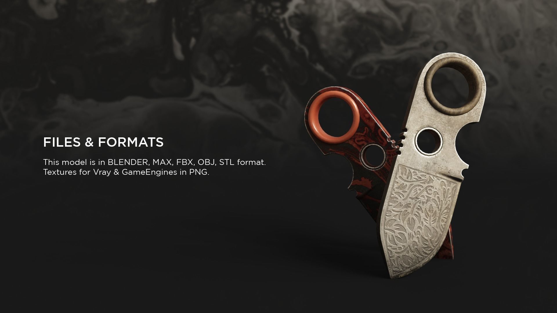 Phalanx Knife 3D model_5