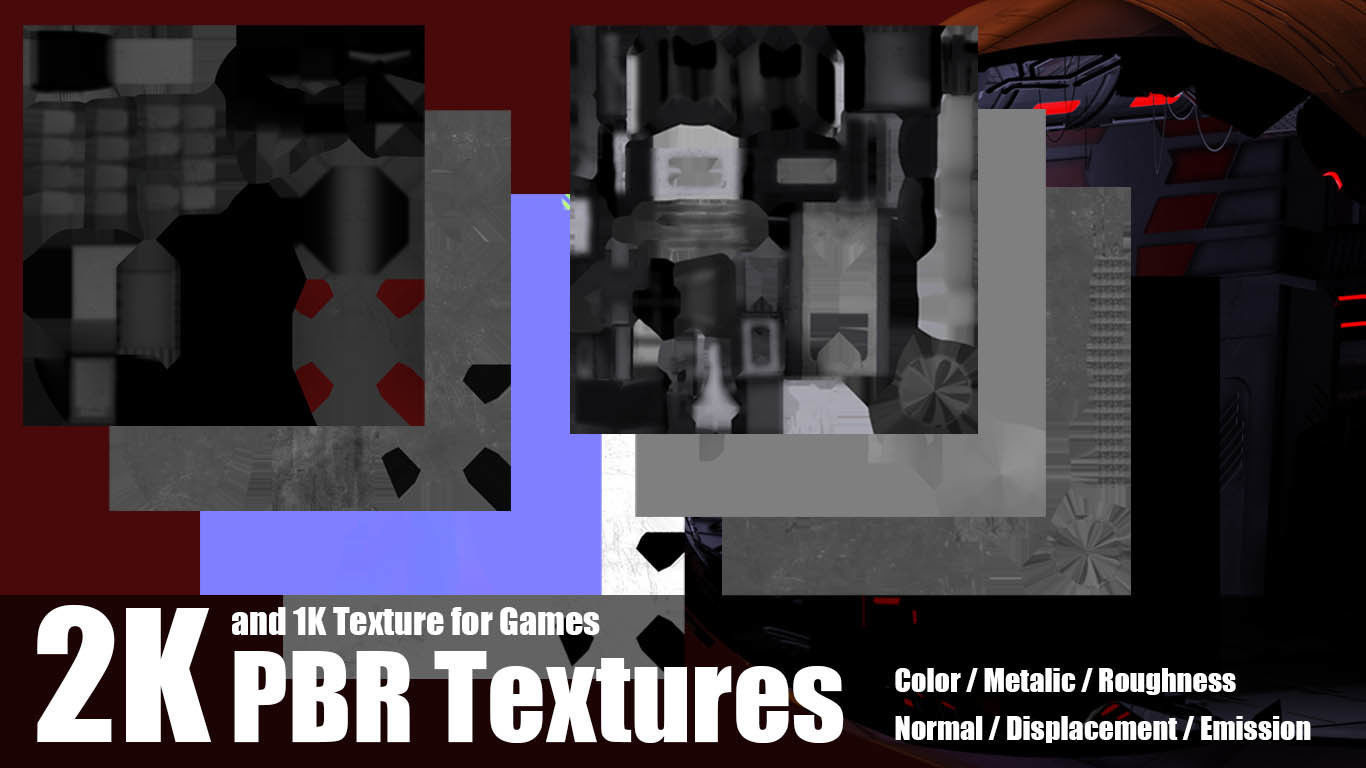 Sci-fi Corrider for Sith Load Game Ready Package  3D model_4