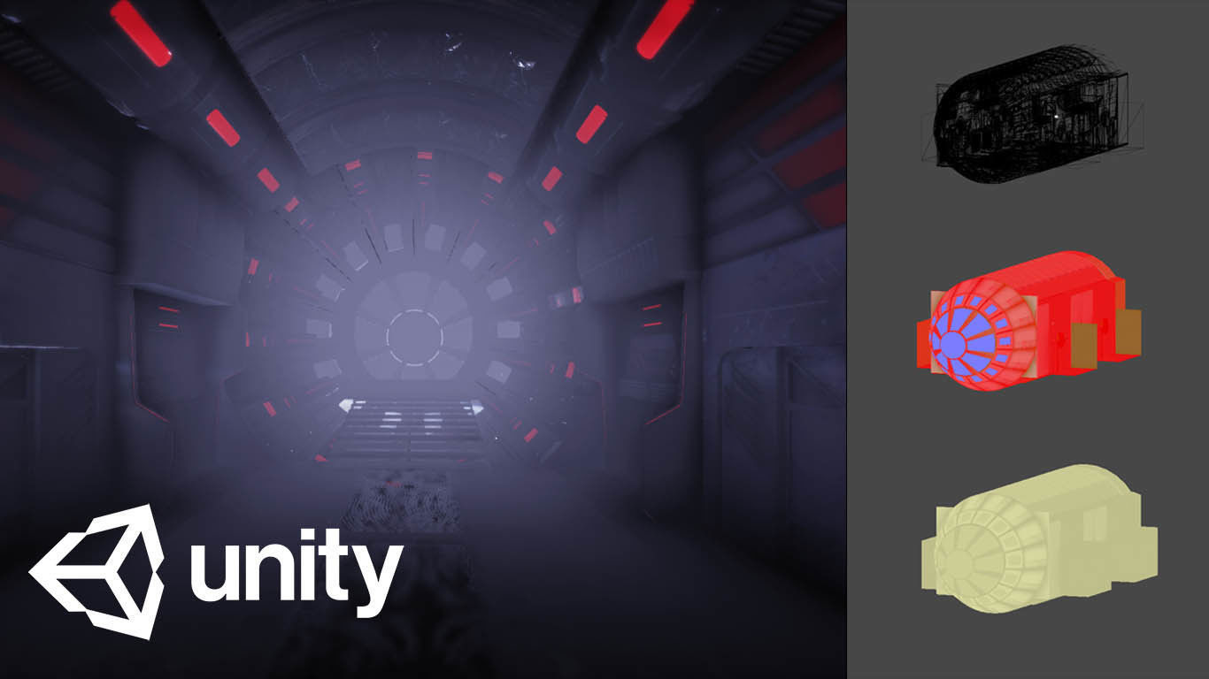 Sci-fi Corrider for Sith Load Game Ready Package  3D model_6