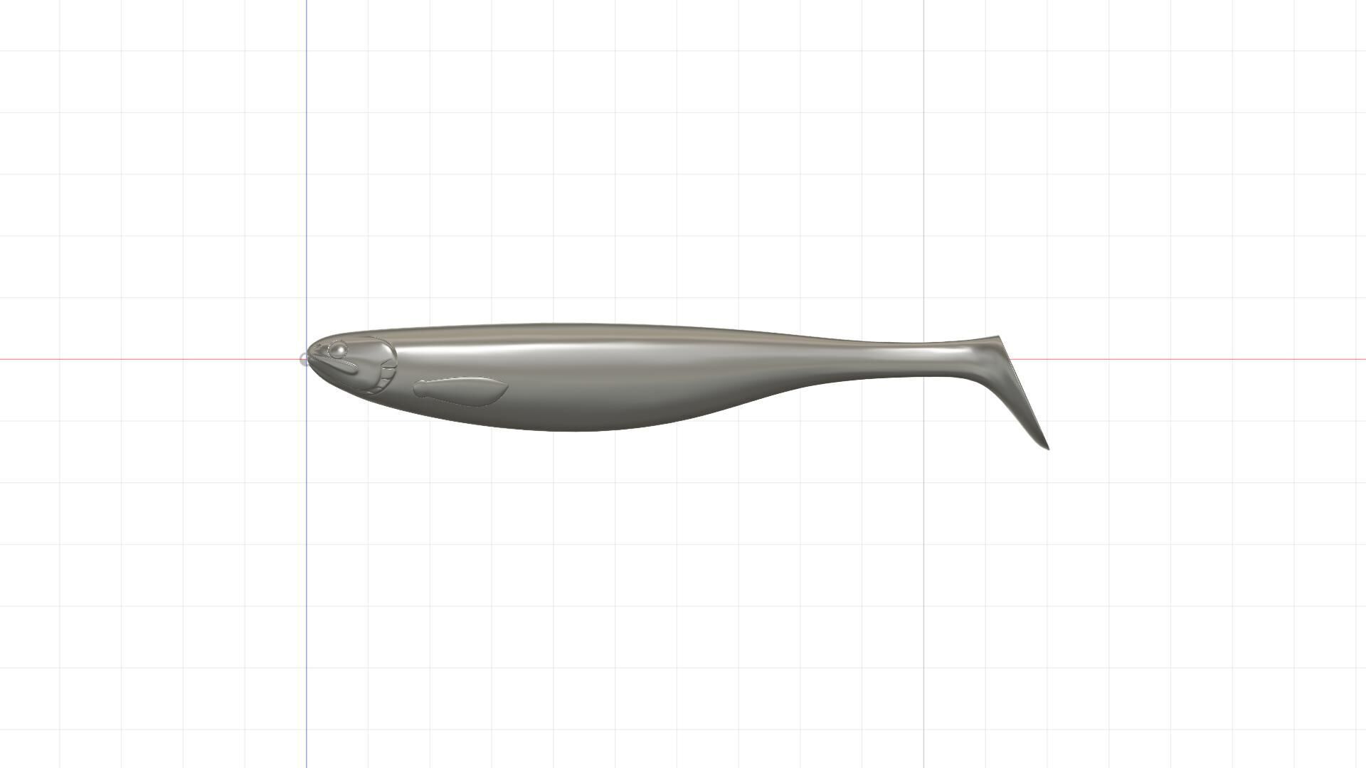 Soft fishing lure -WESTIN SHADTEEZ SLIM modified replica 120mm 3D print model_22