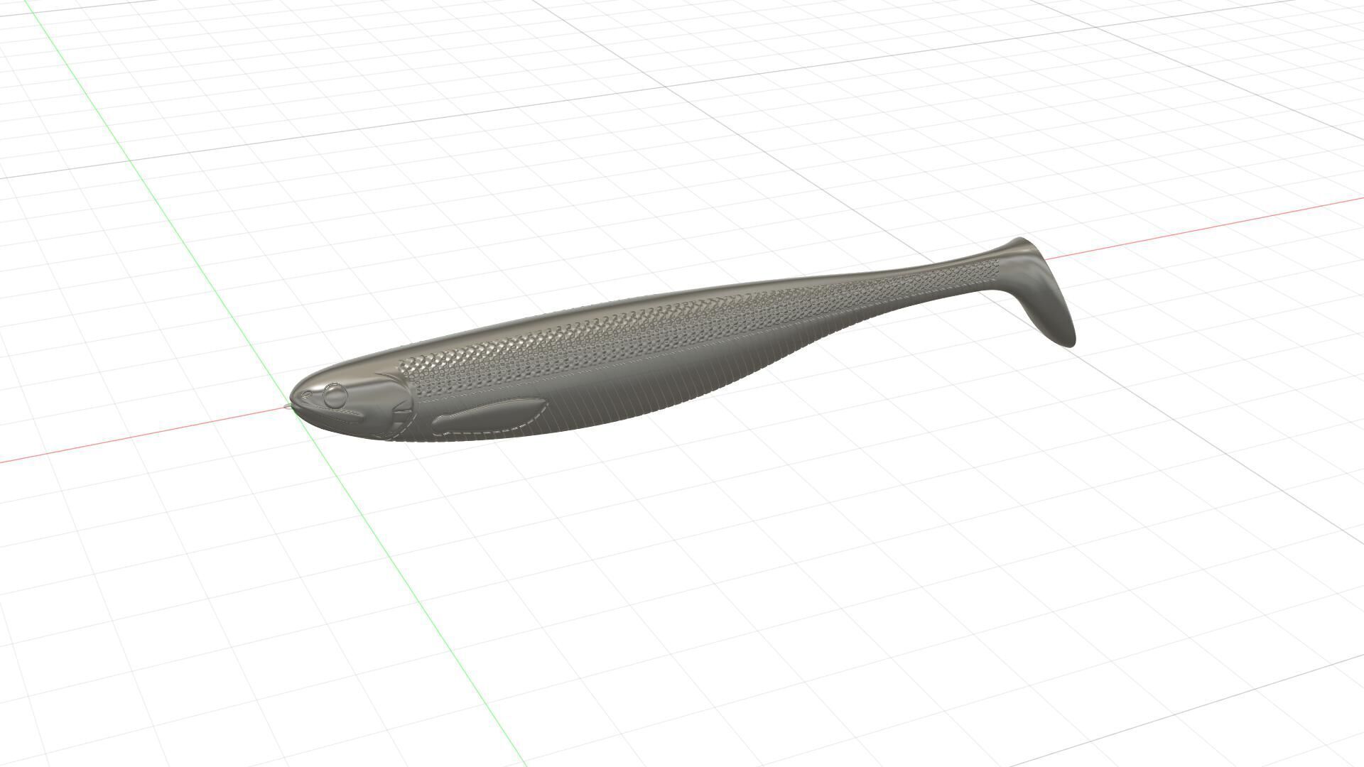 Soft fishing lure -WESTIN SHADTEEZ SLIM modified replica 120mm 3D print model_19