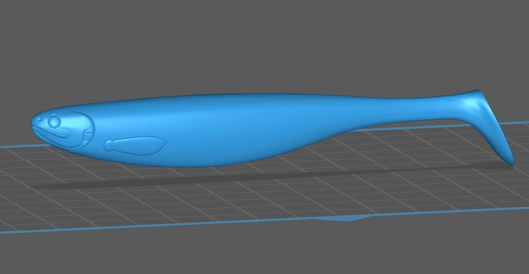 Soft fishing lure -WESTIN SHADTEEZ SLIM modified replica 120mm 3D print model_18