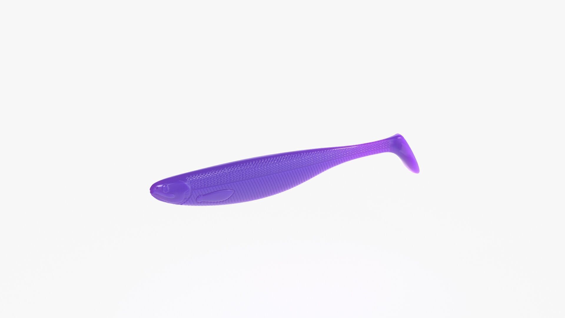 Soft fishing lure -WESTIN SHADTEEZ SLIM modified replica 120mm 3D print model_2