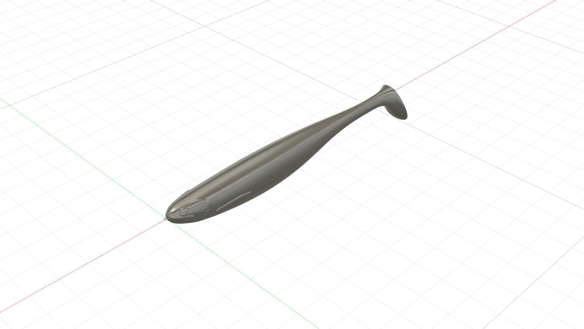 Soft fishing lure -WESTIN SHADTEEZ SLIM modified replica 120mm 3D print model_24