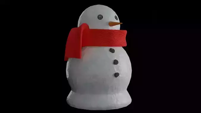 Snowman with scarf
