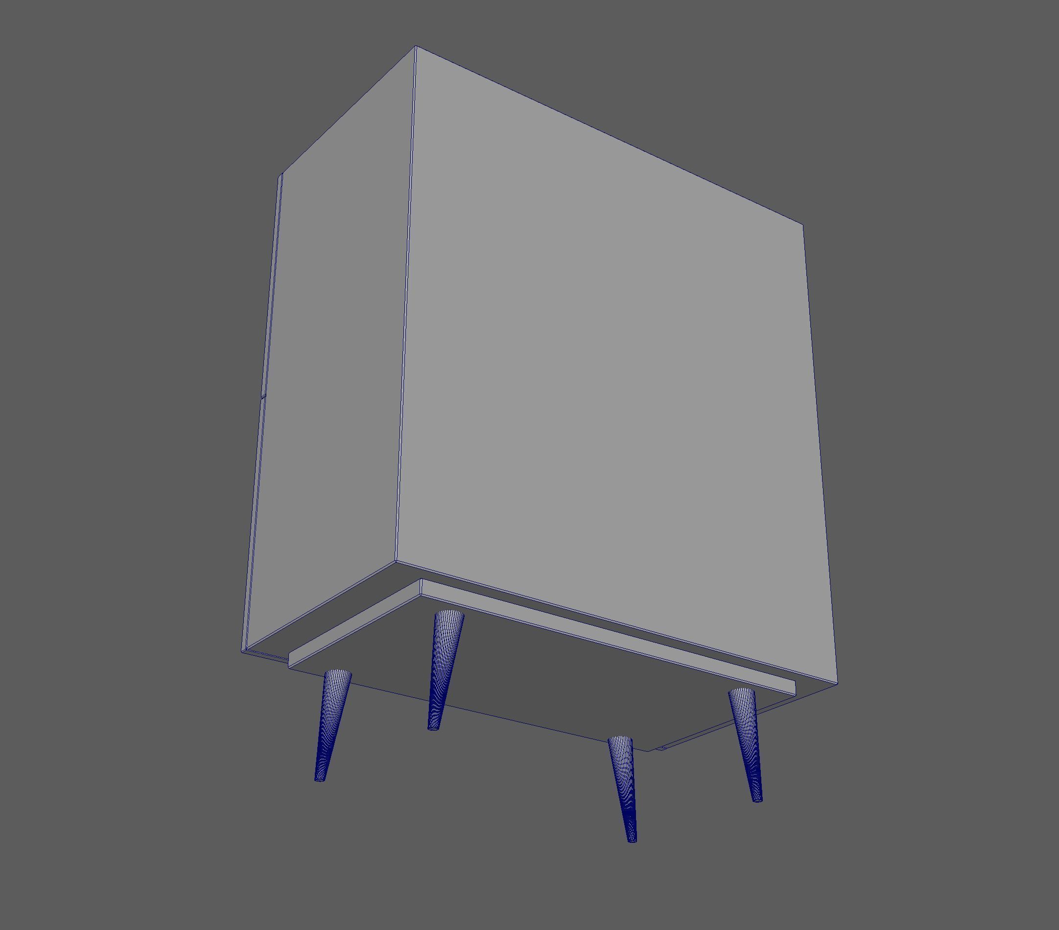 Sideboard Furniture 3D model Low-poly 3D model_5