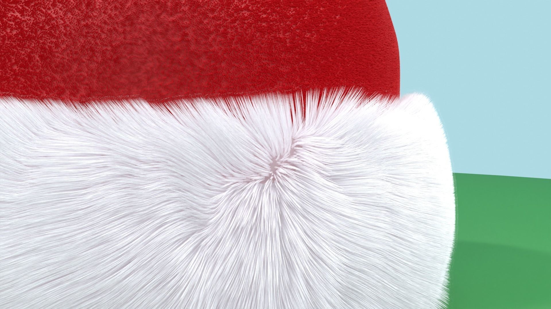 Xmas Hat - Christmas Hat Fur Free 3D model_1