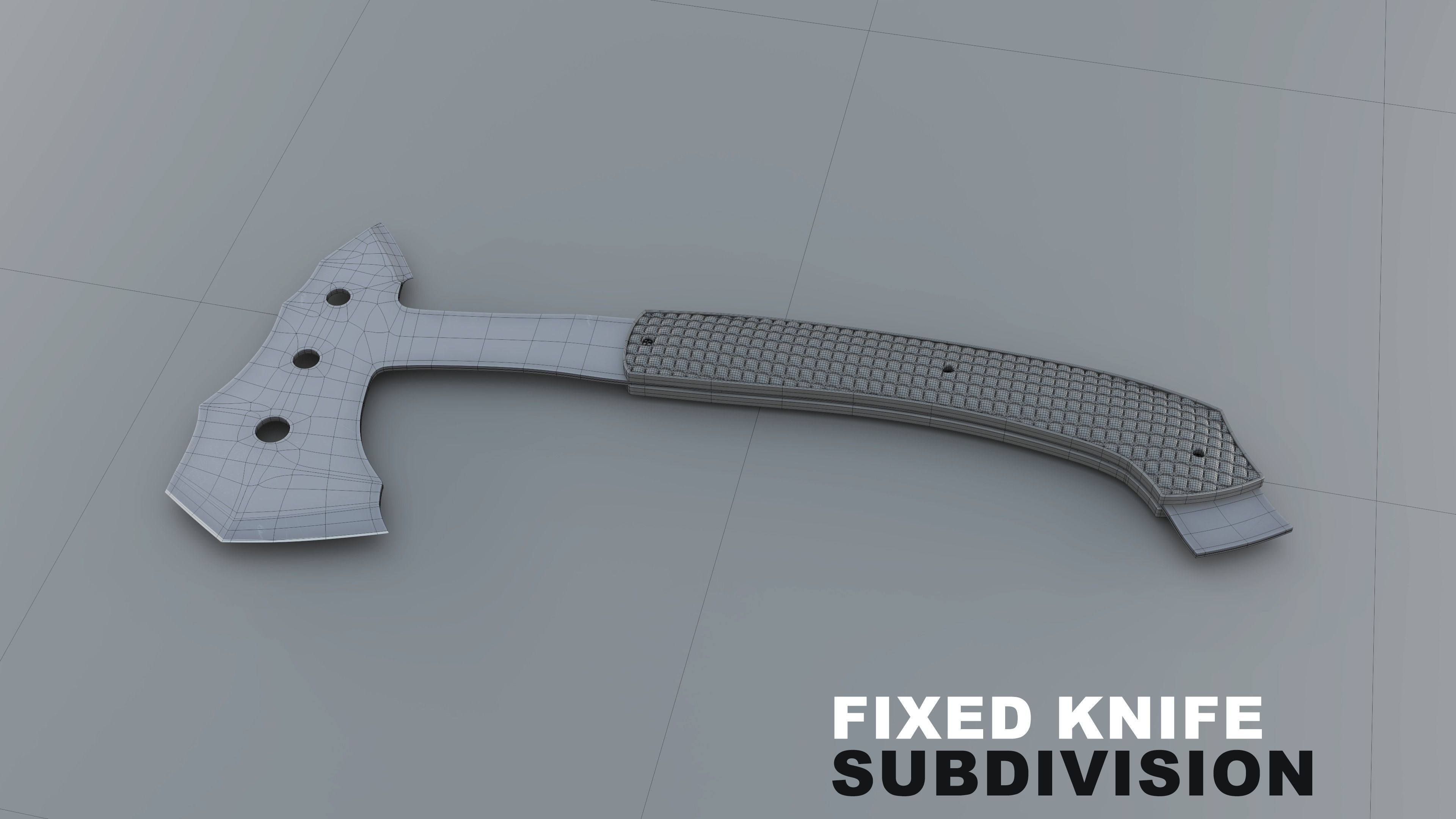 Tactical Knife Set - 6 Pieces 3D model_10