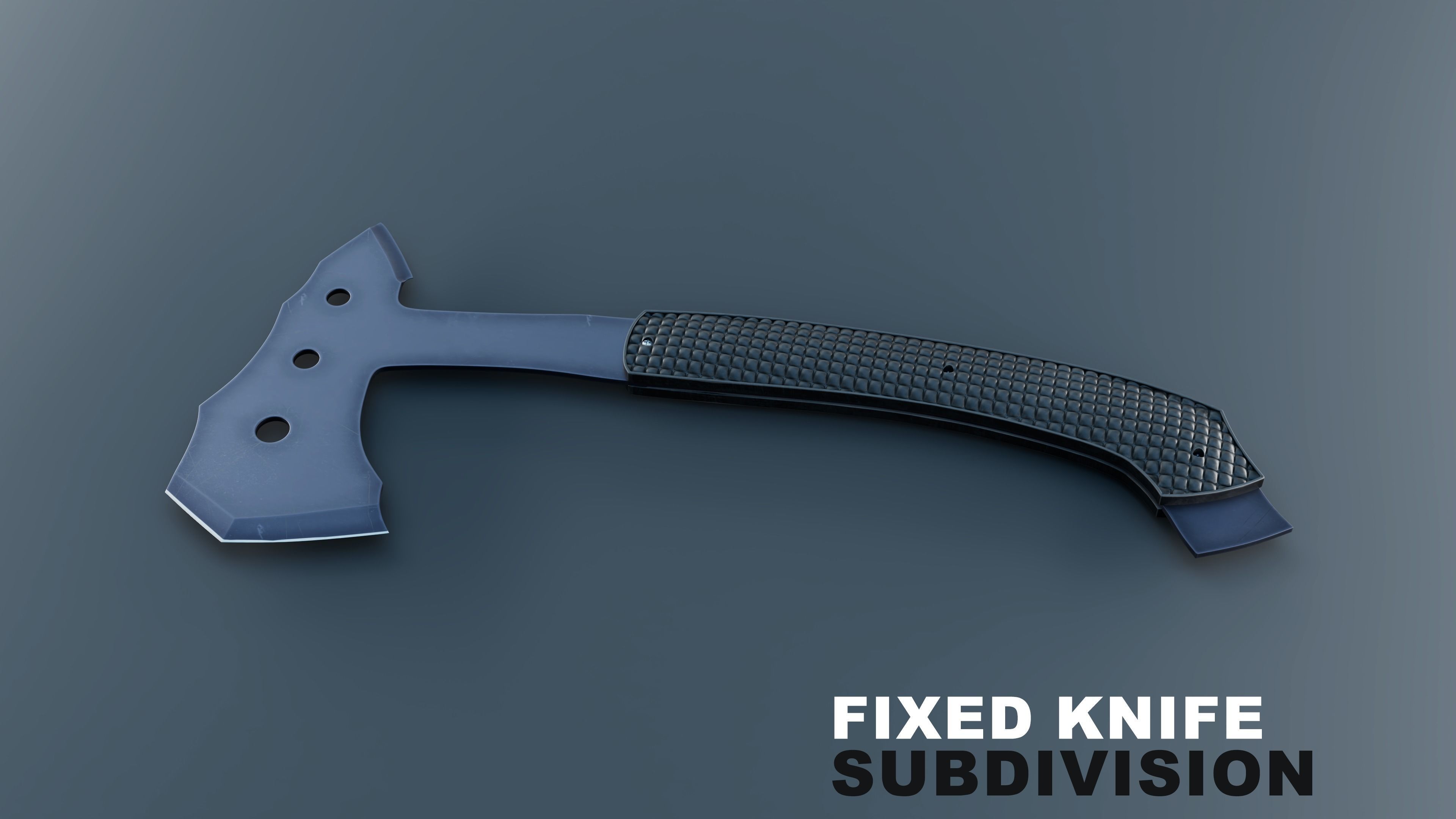 Tactical Knife Set - 6 Pieces 3D model_9