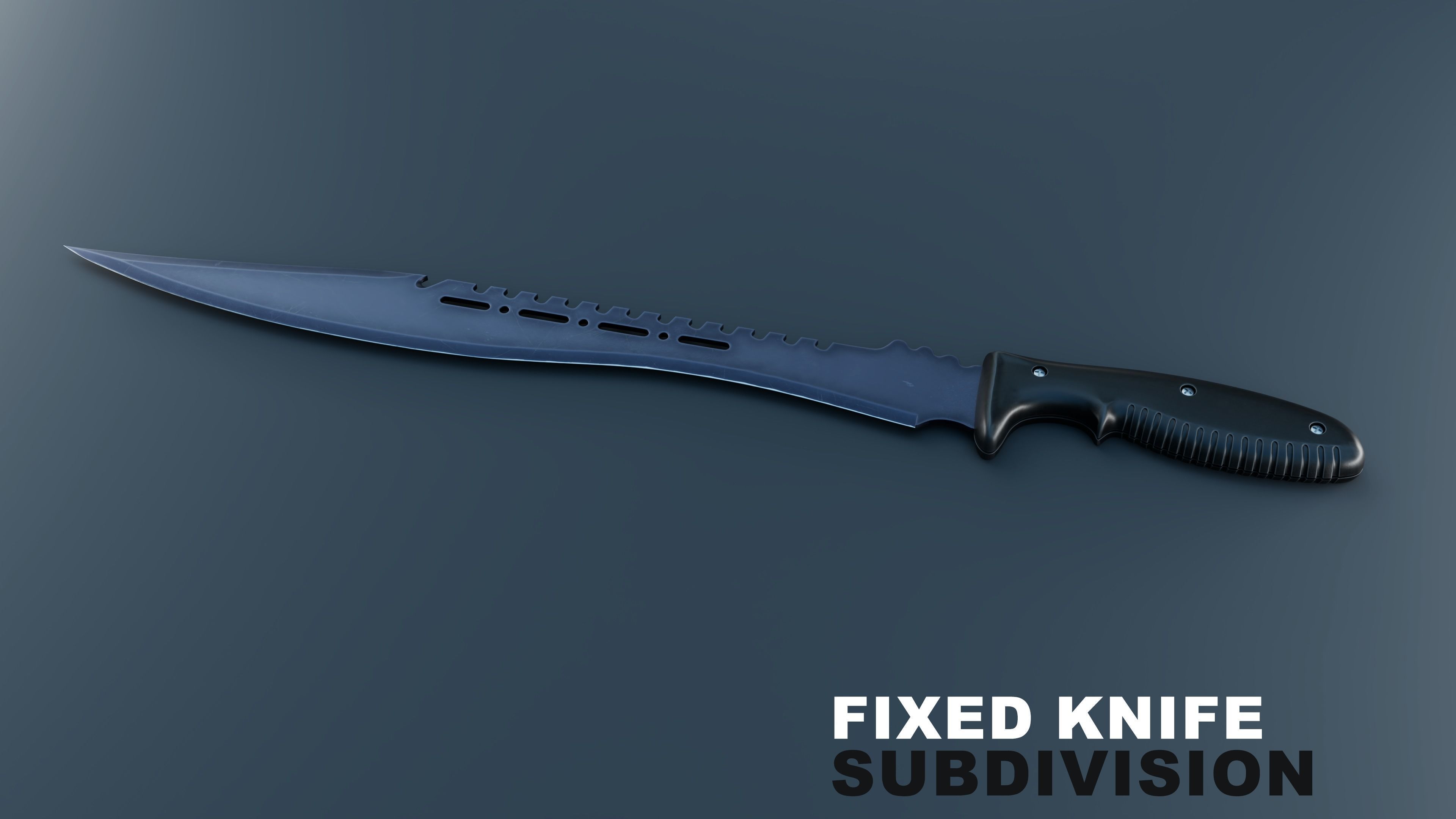 Tactical Knife Set - 6 Pieces 3D model_11