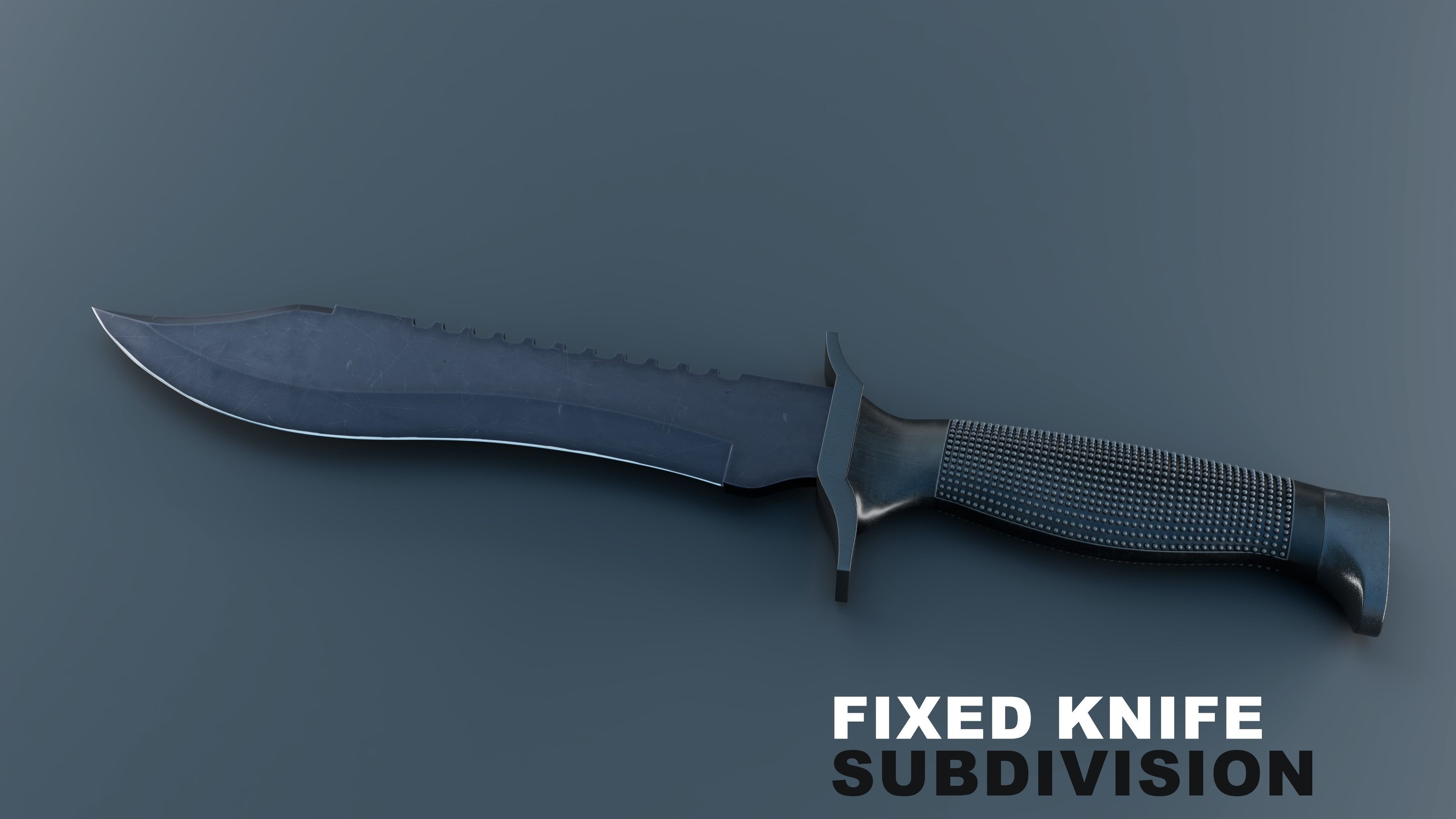 Tactical Knife Set - 6 Pieces 3D model_7