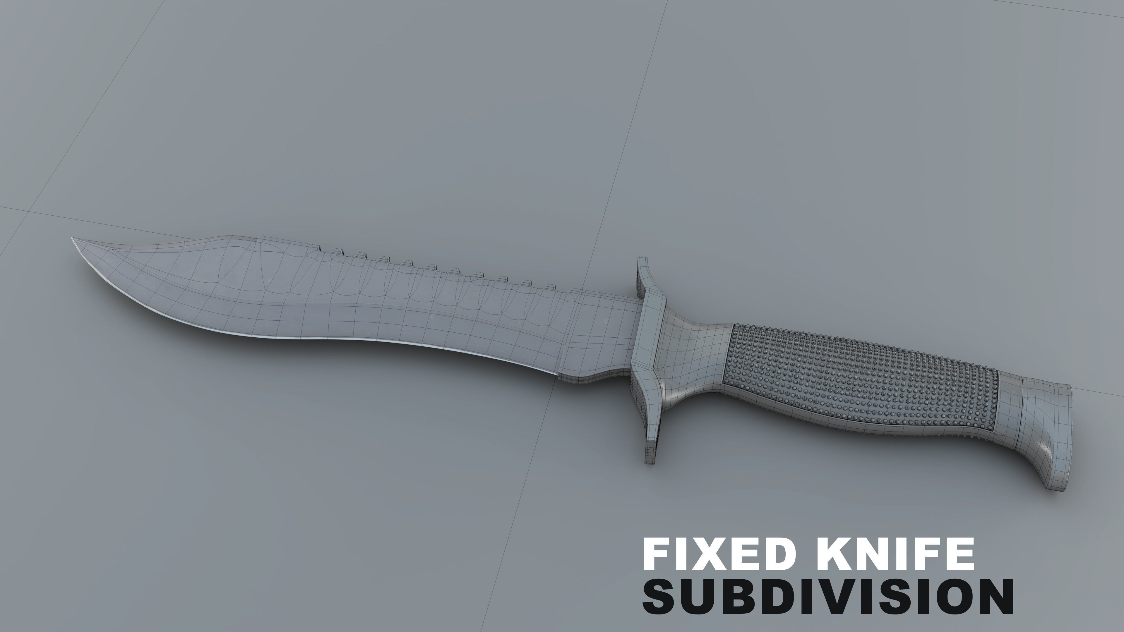 Tactical Knife Set - 6 Pieces 3D model_8
