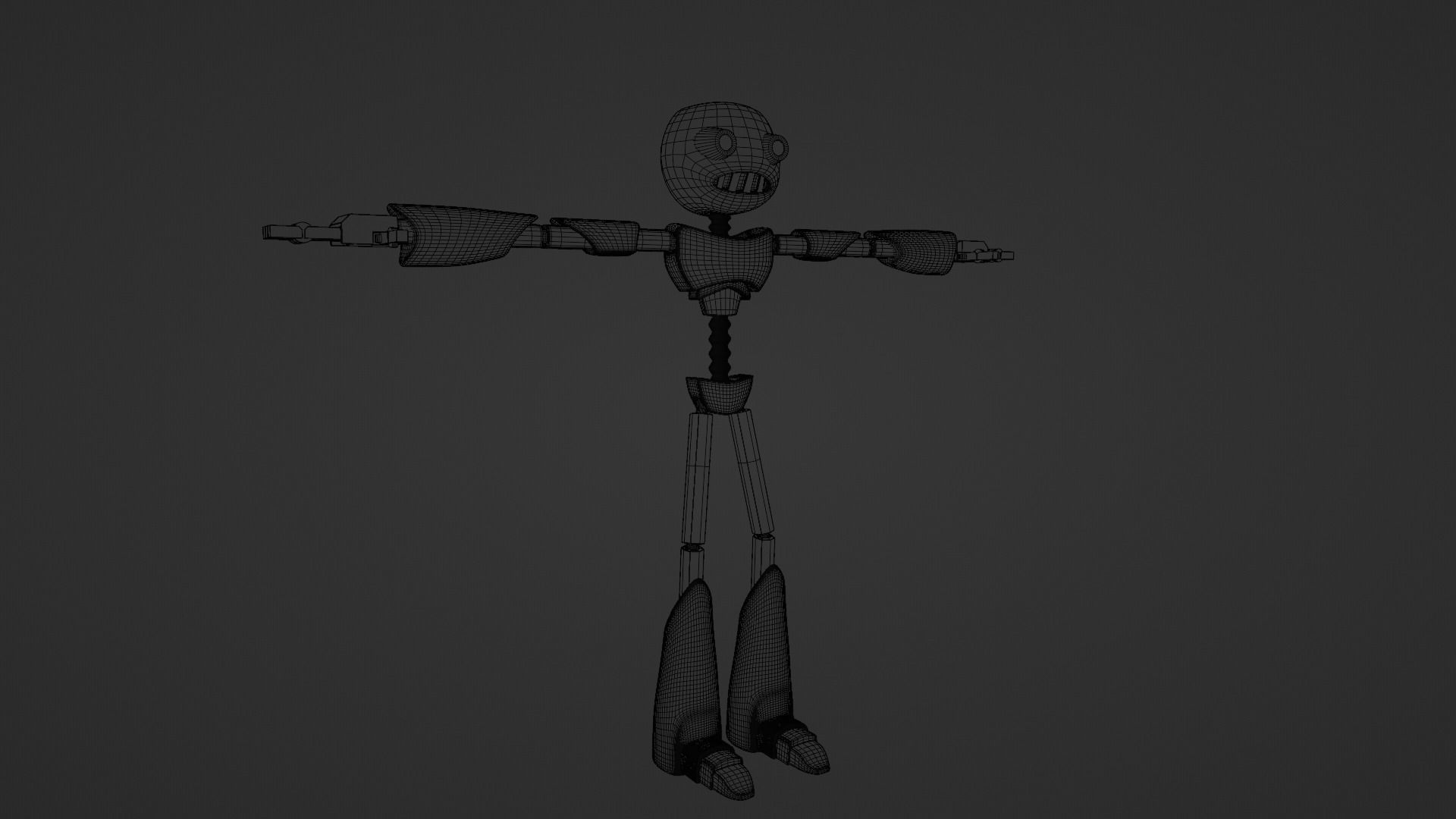 Styled Robot Guy Free 3D model_13