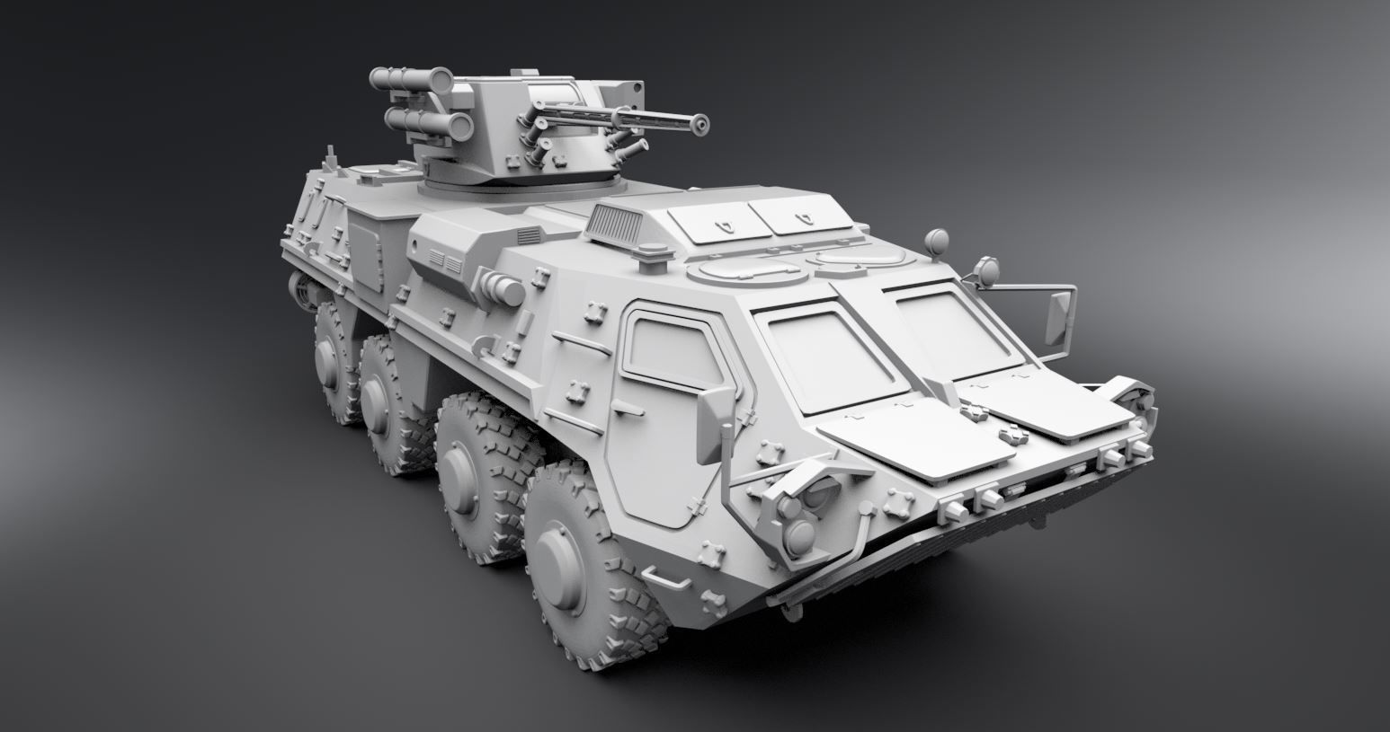 BTR 4e Scale model 3D print model_4