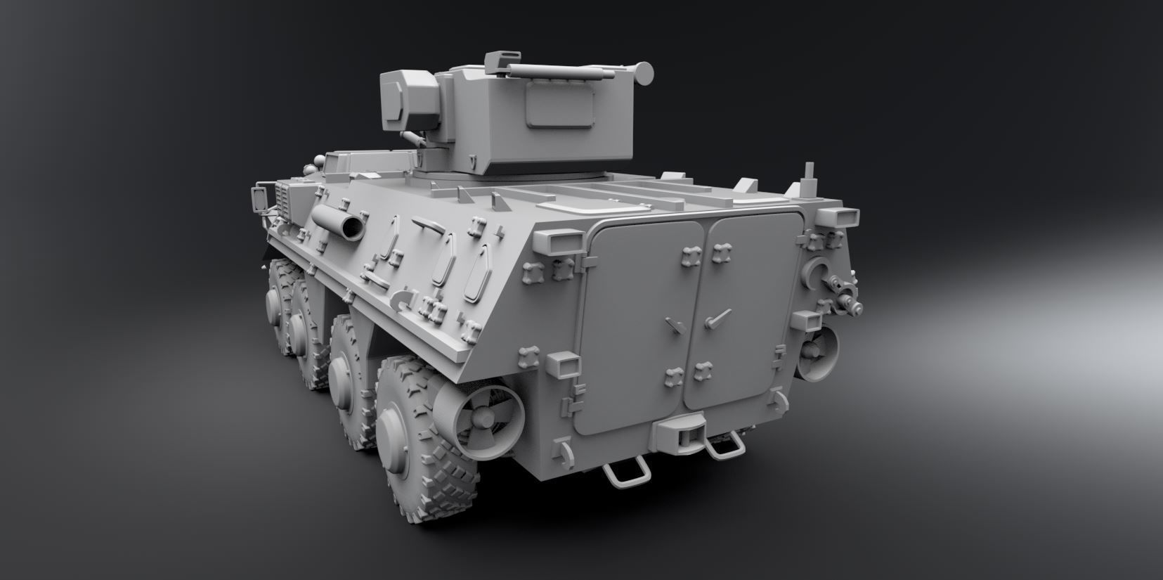 BTR 4e Scale model 3D print model_2