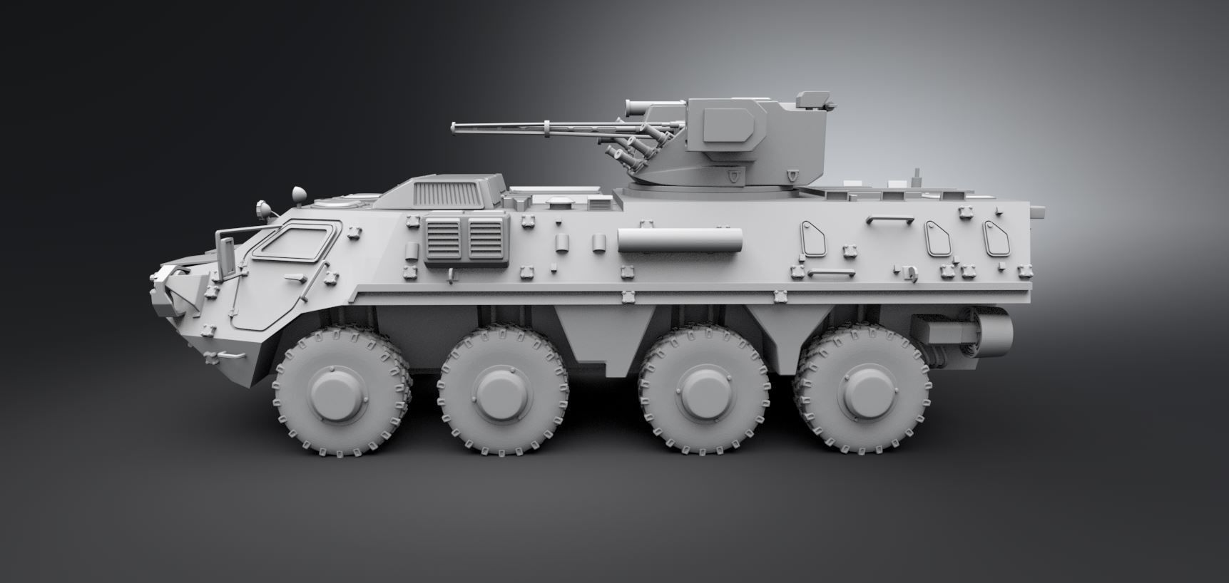 BTR 4e Scale model 3D print model_1