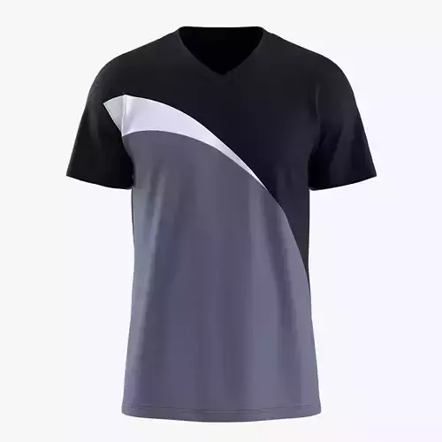 Sporty V-neck t-shirt 