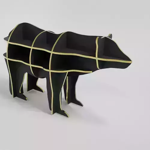 Bear structure for 3D printing 3D print model
