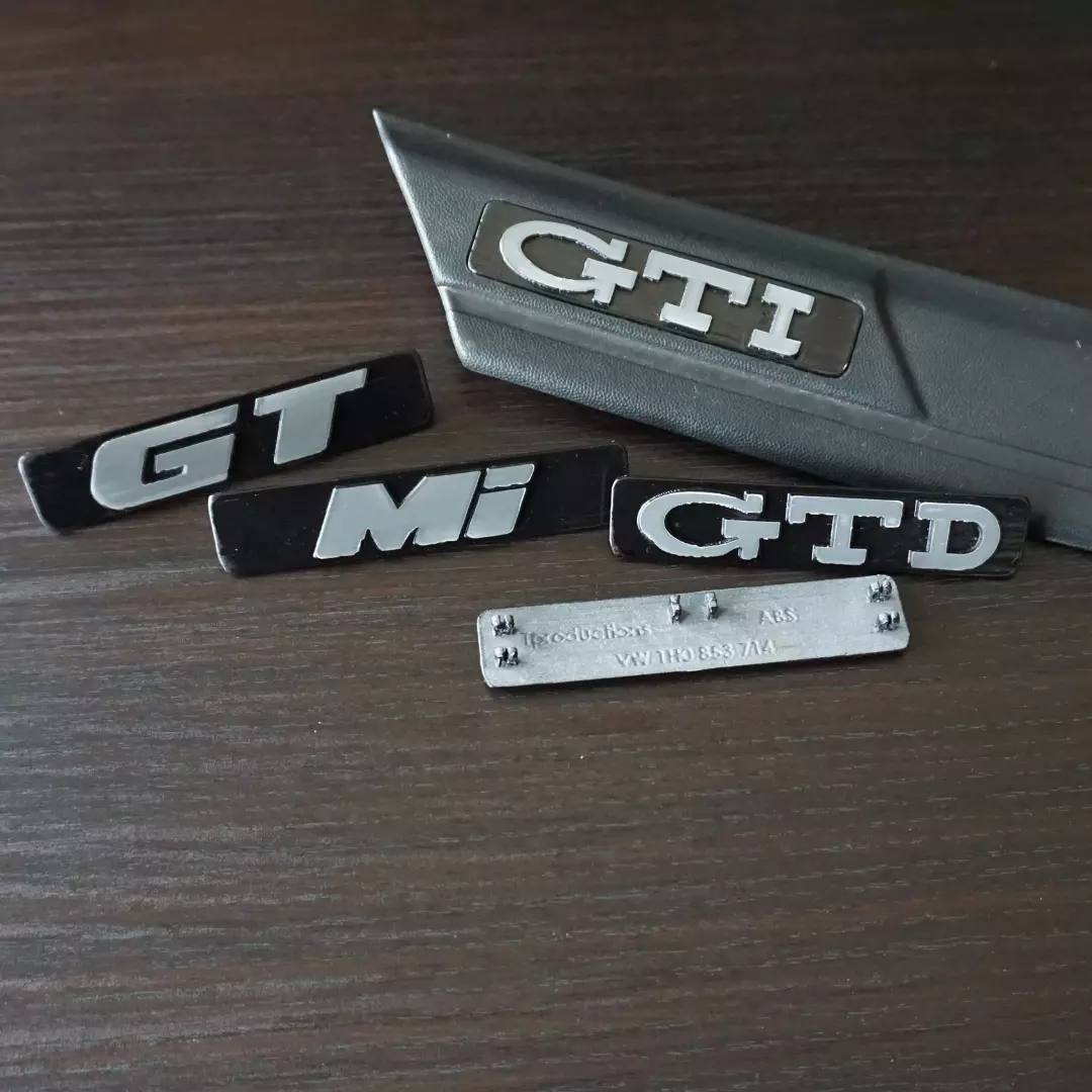 VW Golf - Jetta MK3 Side logo Bundle 3D print model_0