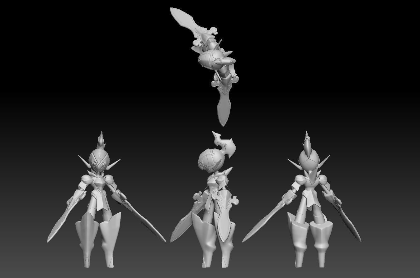 Pokemon Charcadet Armarouge Ceruledge 3D print model_3