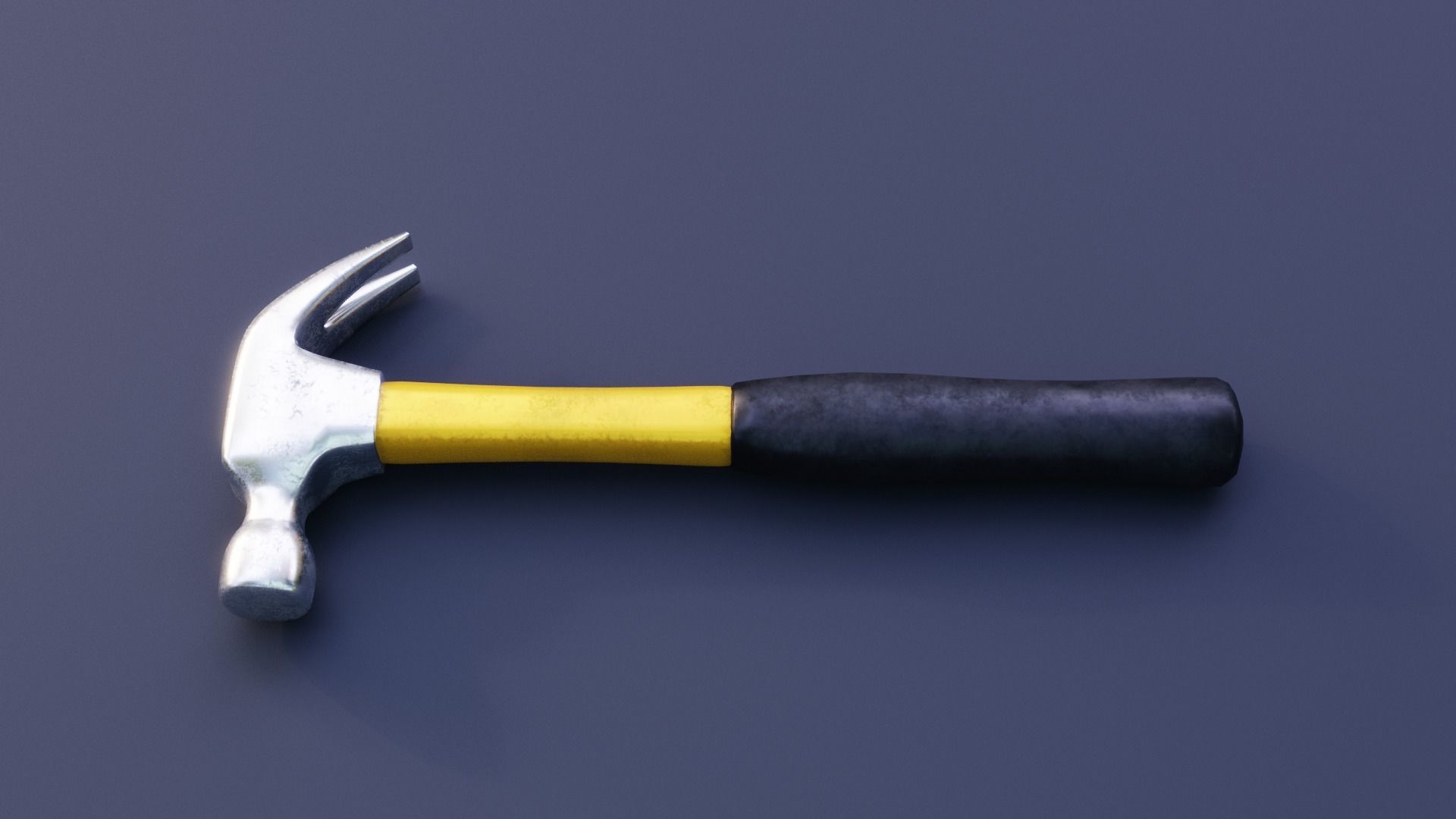Hammer Tool Lowpoly Low-poly 3D model_1