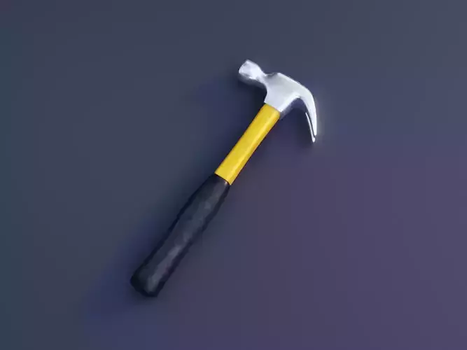 Hammer Tool Lowpoly