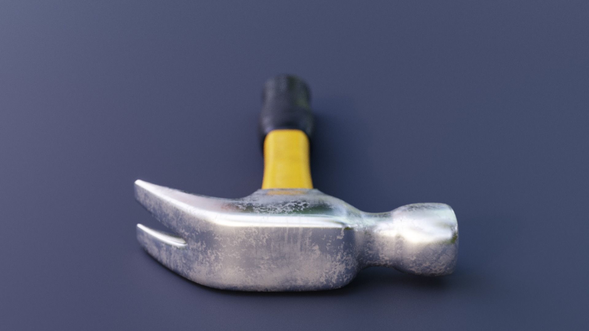 Hammer Tool Lowpoly Low-poly 3D model_2