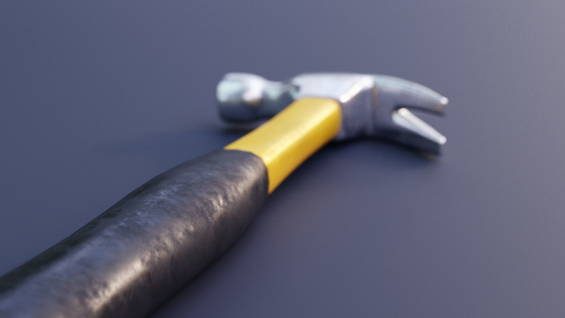 Hammer Tool Lowpoly Low-poly 3D model_3