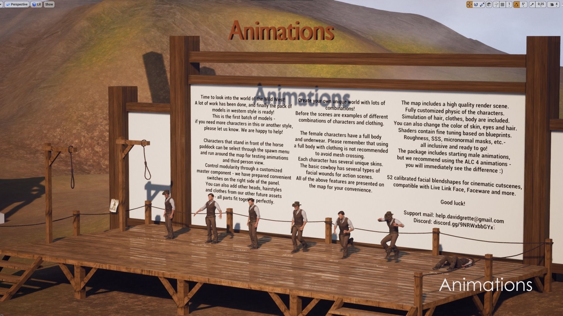 Cowboy Western Wild West Adventure Survival Shooter Character Low-poly 3D model_21