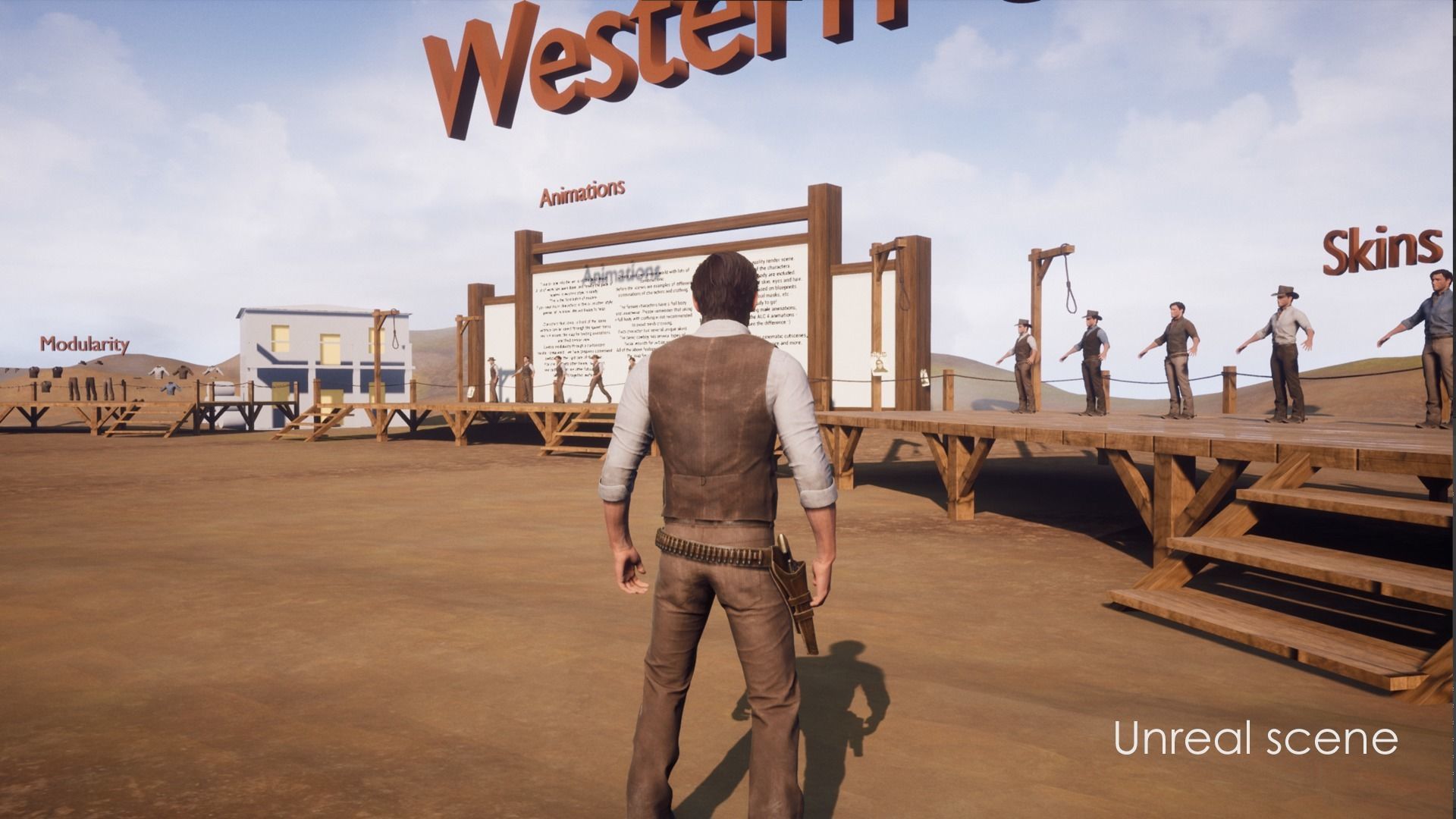 Cowboy Western Wild West Adventure Survival Shooter Character Low-poly 3D model_19