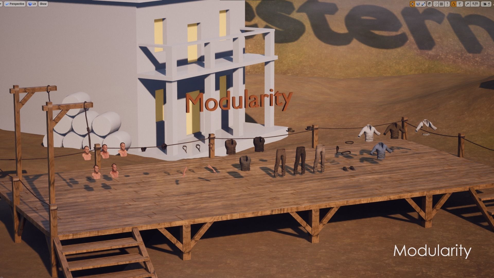 Cowboy Western Wild West Adventure Survival Shooter Character Low-poly 3D model_22