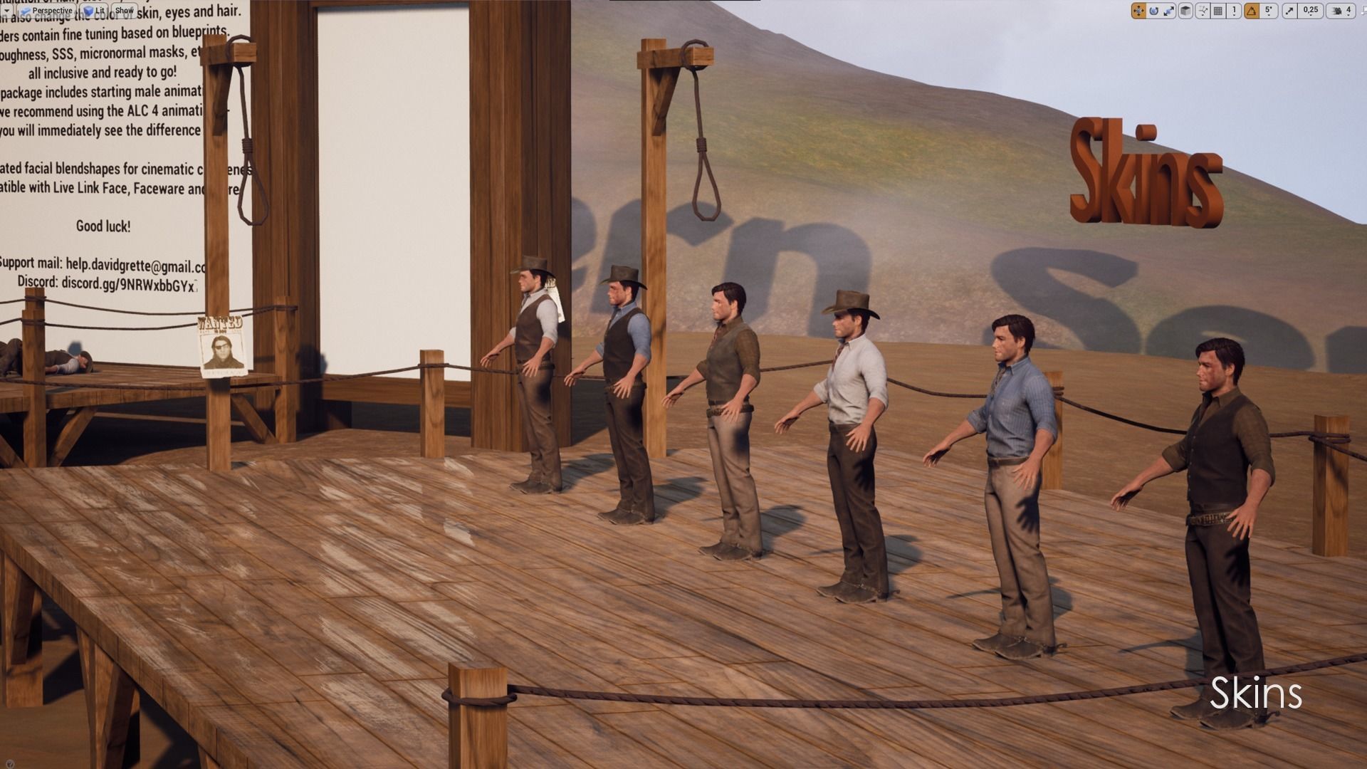 Cowboy Western Wild West Adventure Survival Shooter Character Low-poly 3D model_20