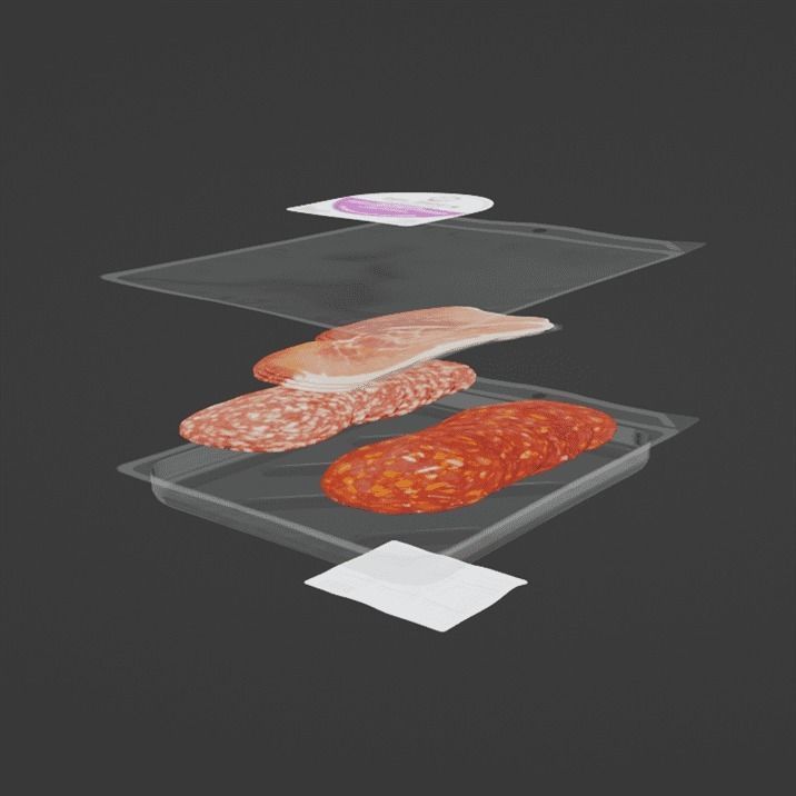 Sliced J S Chorizo 3D model_8