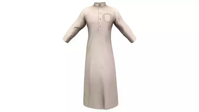 Men Traditional Arabic Long Skirt Islamic Prayer Dress 
