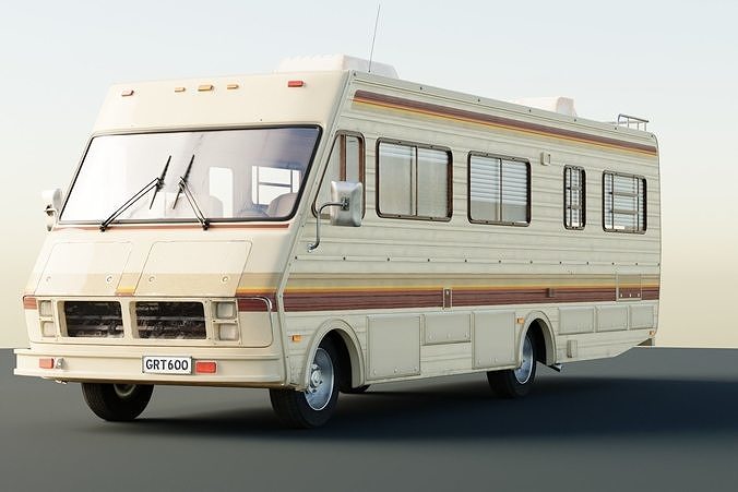 Tiny school rv bus 3D model